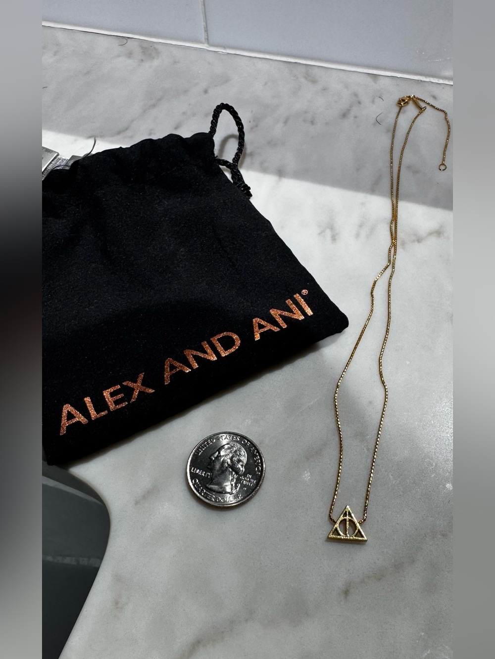 Alex and Ani Deathly Hallows necklace